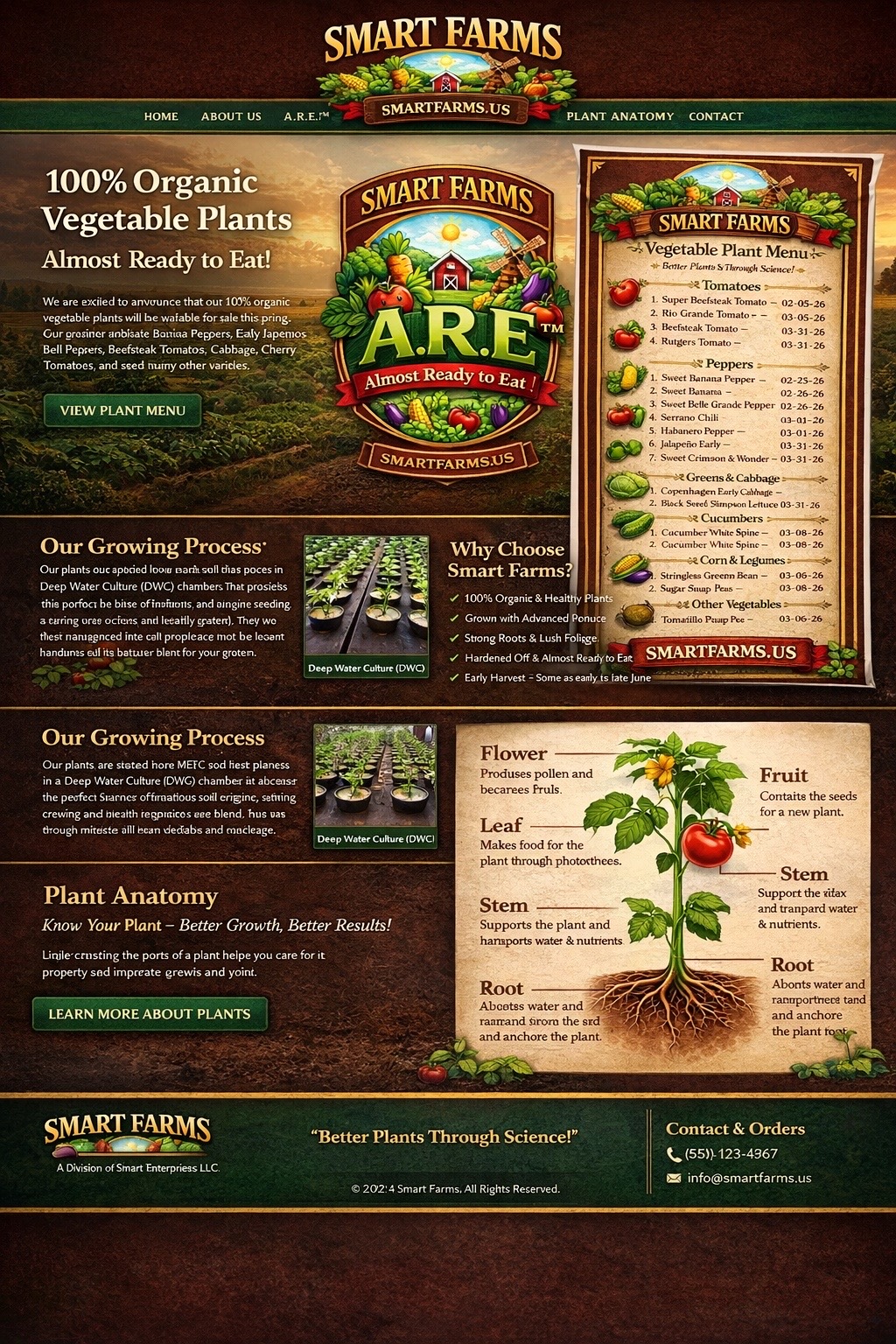 Plant anatomy diagram